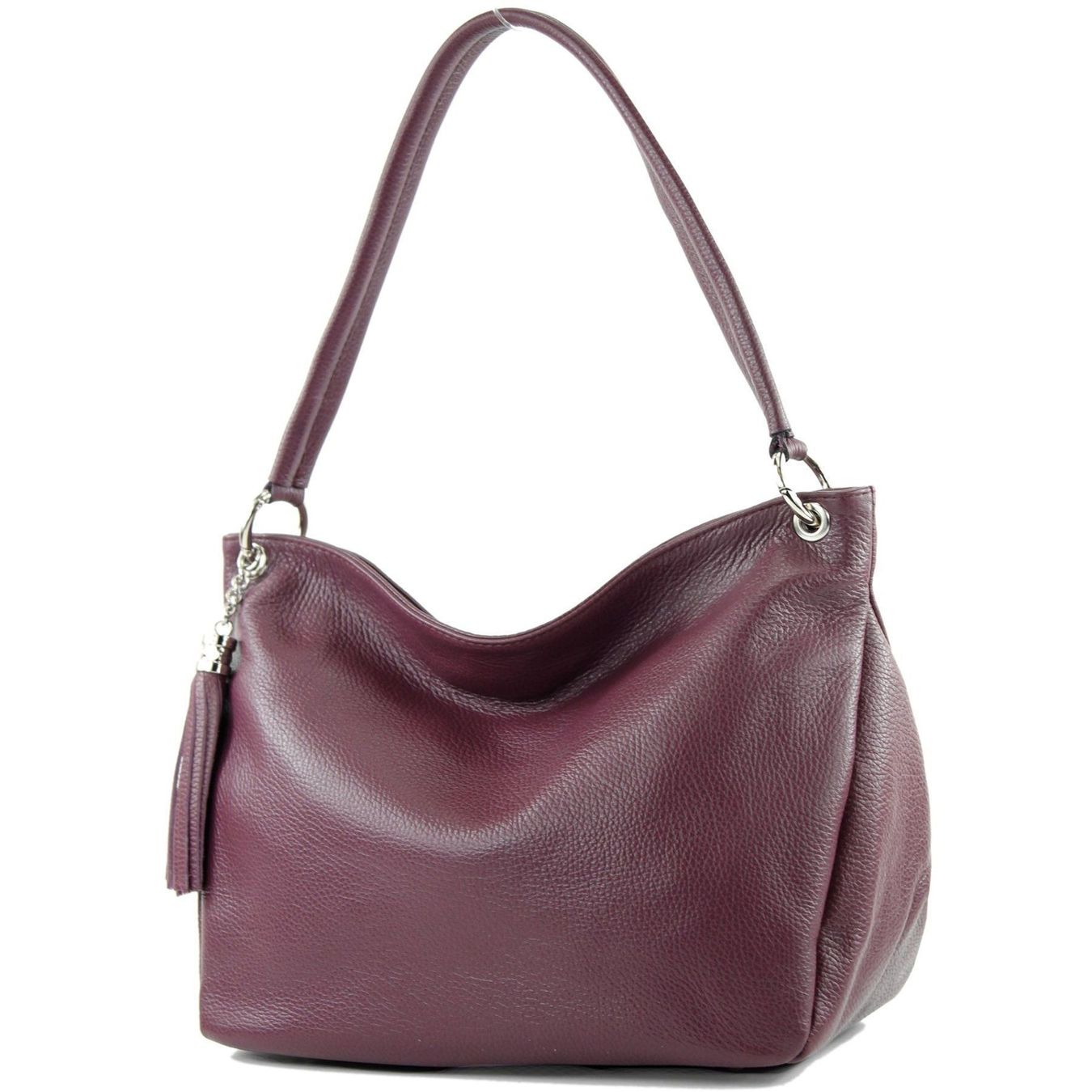 Borse da donna: Bordeauxviolette Schultertasche aus Leder – Nuovo (secondo la descrizione) da Horn venduto da sonjamenzi