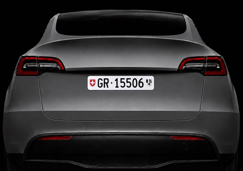 Insegne: GR Autonummer/Kontrollschild – Usato da Chur venduto da autonummer-gr.ch 2