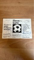Seltene Autogrammkarte FC Bayern München