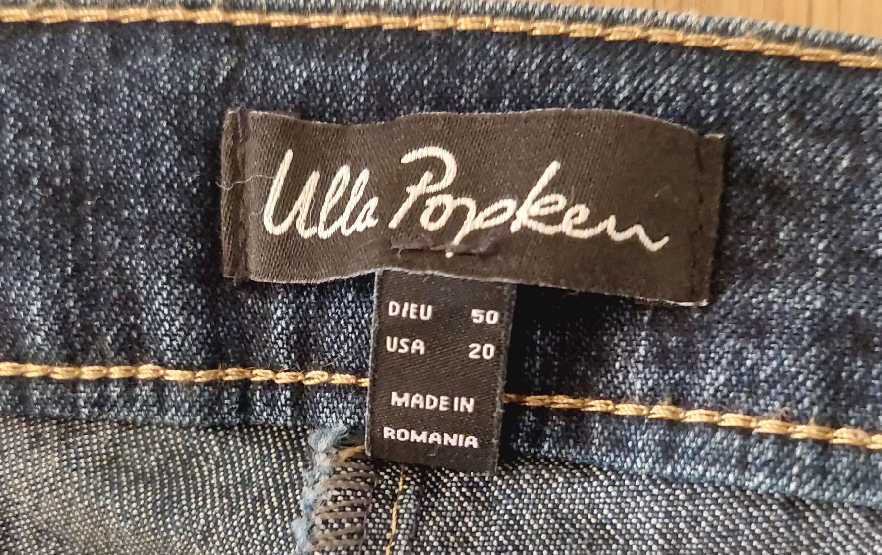 Ulla Popken Jeans: Ulla Popken, Mony Jeans dunkelblau Gr.50 lang – Nuovo (secondo la descrizione) da Zürich venduto da lehmi1 2