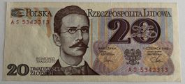 Polen 20 Zlotych 1982 Neuwertig