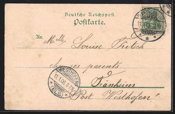 Cartes postales: Litho Interlaken, Hoffmann's Stärkefabr – D'occasion à Berlin par bartko-reher 1