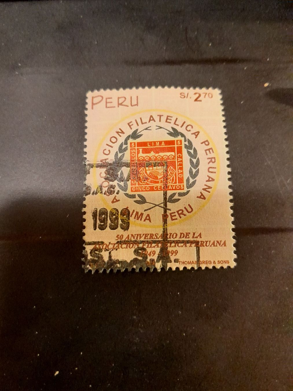 Tutti i francobolli: Pérou, timbre rare de 1999 - Philatélie d'exception! – Usato da Marly venduto da globetrotter1723