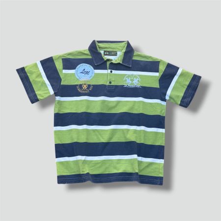 La Martina Striped Federation vintage polo streetwear shirt