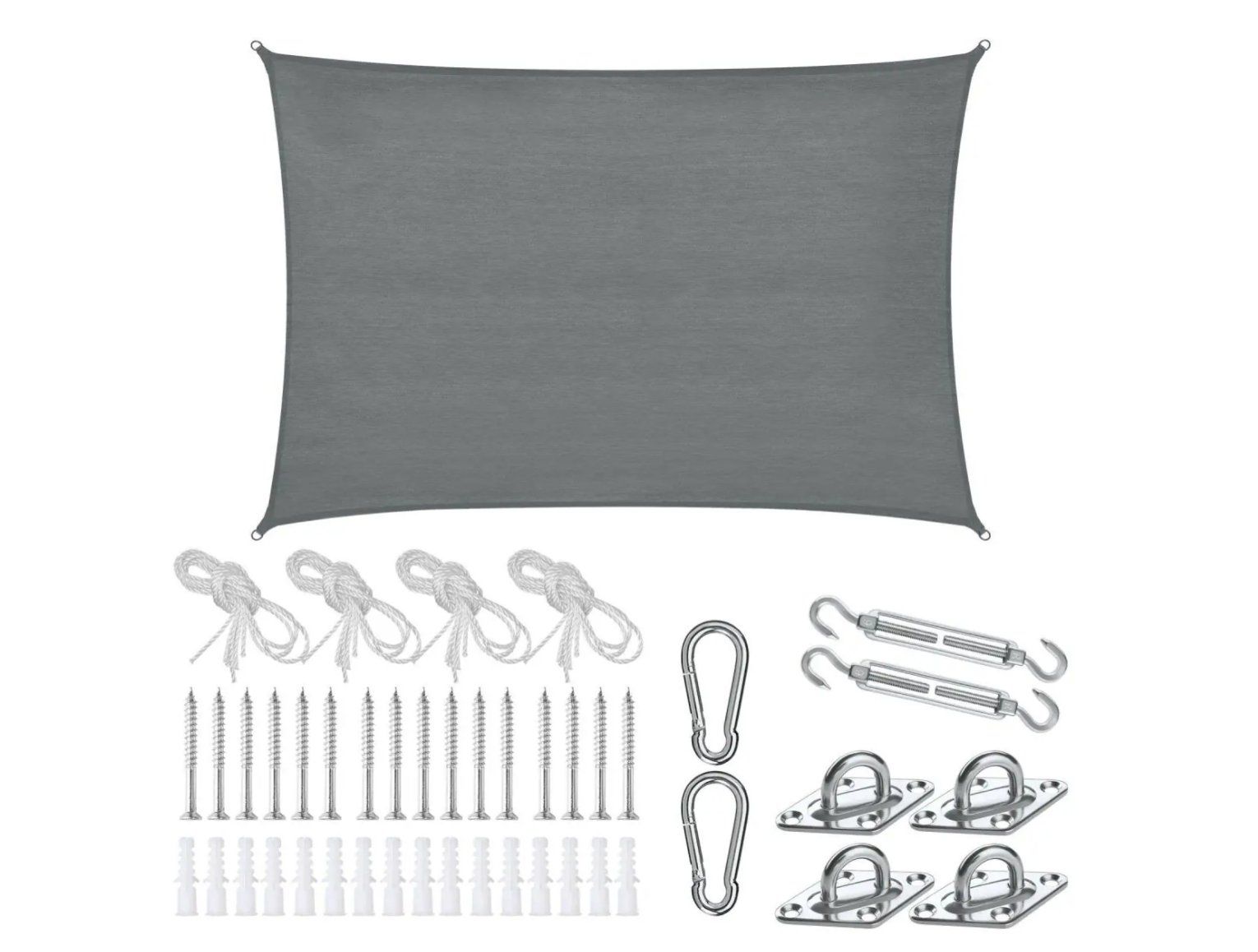 Marquises: Sonnensegel Sunny grau 3 x 4 m – Neuf (Voir description) à Steinhausen par Retourenprofis
