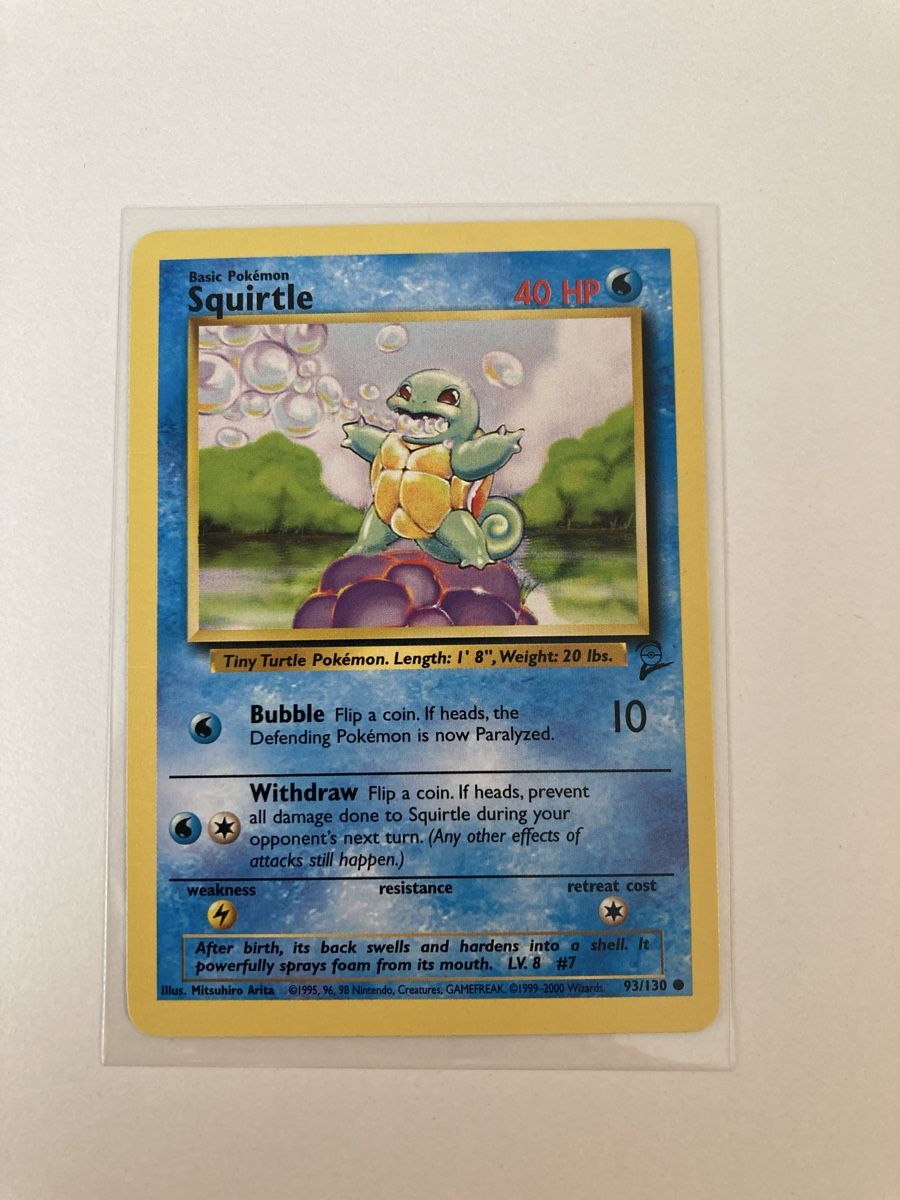 Pokémon Cartes à collectionner: Squirtle 93/130 Base Set 2 EN – D'occasion à Wohlen AG par Liridon22
