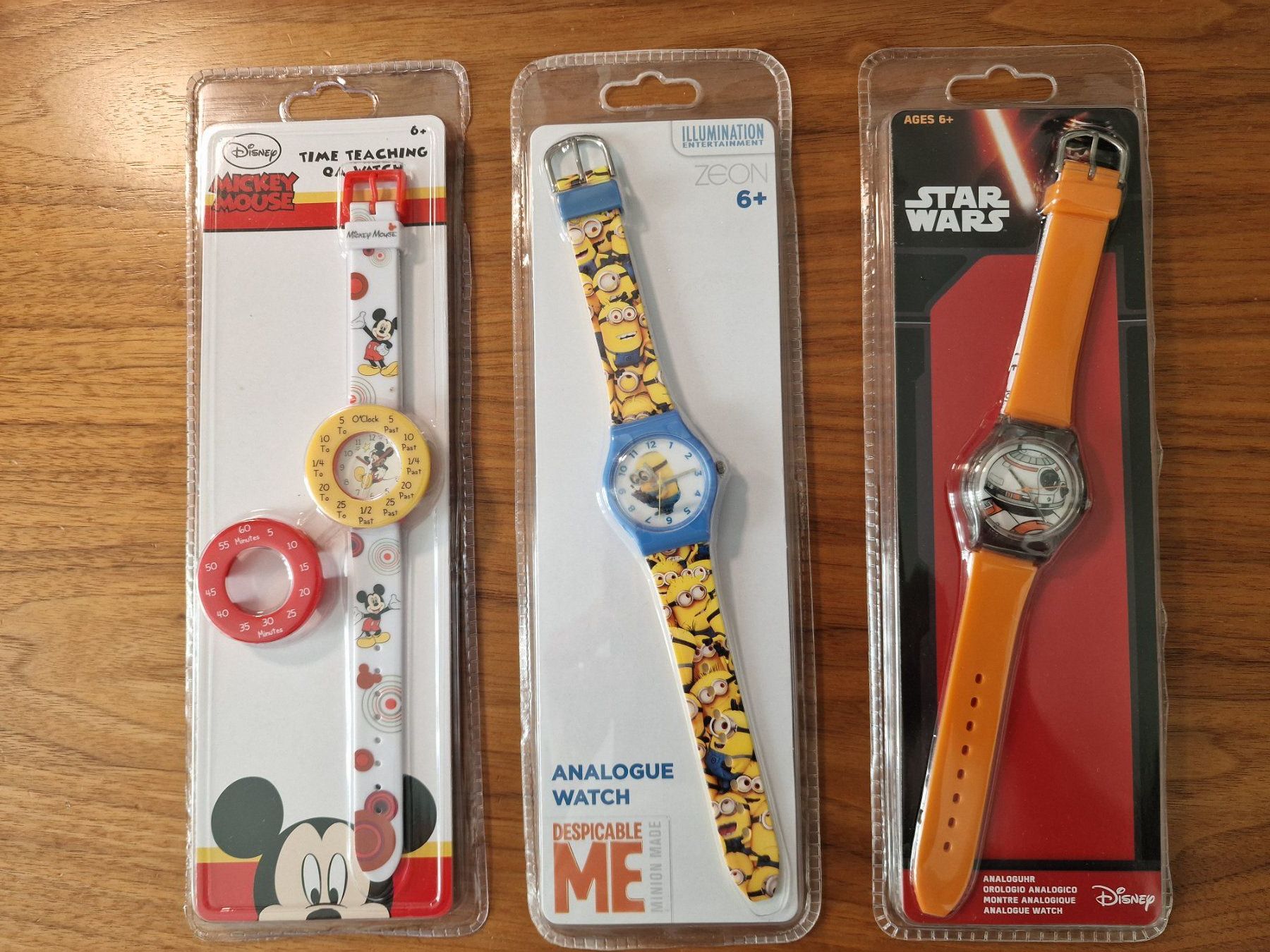 Orologi: Kinder-Uhren im Set: Star Wars, Minions, Mickey, Neu & OVP – Nuovo e nell'imballaggio originale da Zürich venduto da Allerlei_Shop 3