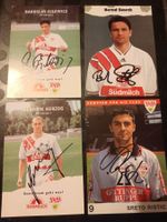 VfB Stuttgart - 4x handsignierte alte Karten