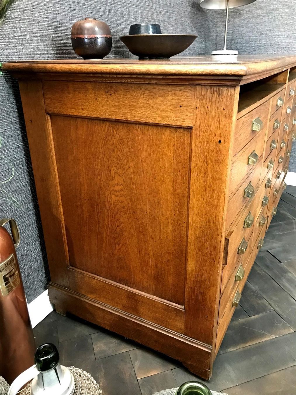 Cassettiere: Schubladenmöbel Eiche Massiv 1920 – Usato da Laufenburg venduto da industrial-silence 5