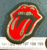 ROLLING STONES ZUNGEN LOGO AUFNÄHER PATCH OHNE LEIM VINTAGE