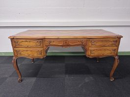 Antiker Schreibtisch, Holz, Louis-XV-Stil, 164cm x 80cm