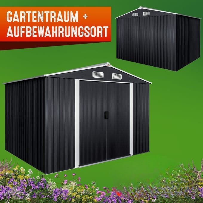 Gartenhaus für Geräte und Werkzeuge 257x205x177.5cm 5