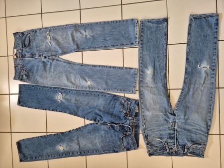 Lot de 3 jeans Levi's original troués 31/32 & 32/32