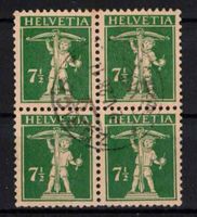 1927 Tellknabe im 4er-Block ʘ  (Nr.171)