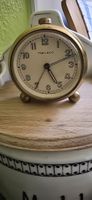 Vintage Helveco Reisewecker, goldfarben - Swiss Made