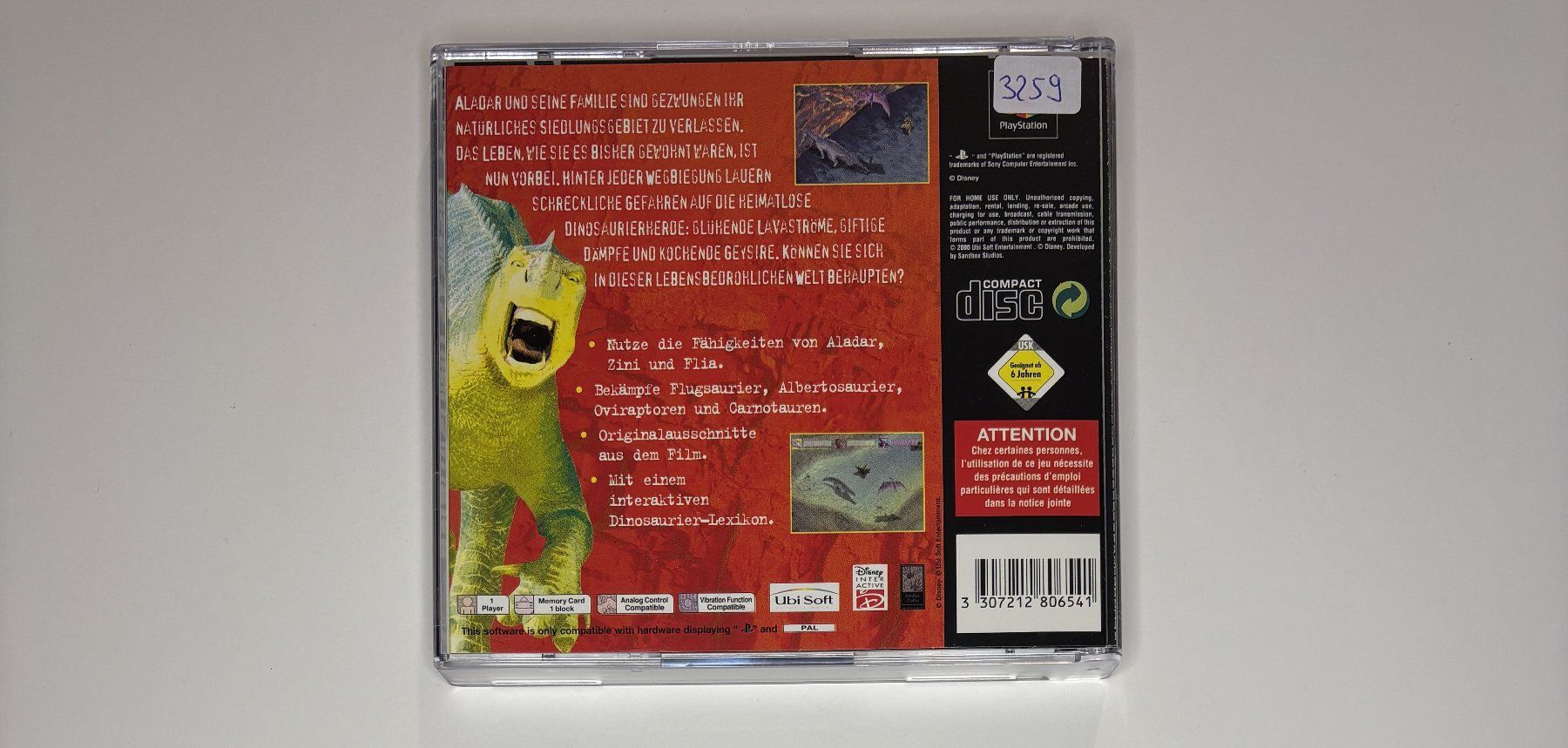 Sony Giochi: PS1 - Dinosaurier – Usato da Allschwil venduto da Bullach 2