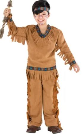 Fasnachtskostüm Indianer einsamer Wolf Gr. 128