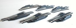Trix 3 Weichenpaare L/R 4361/63 elektrisch Spur H0