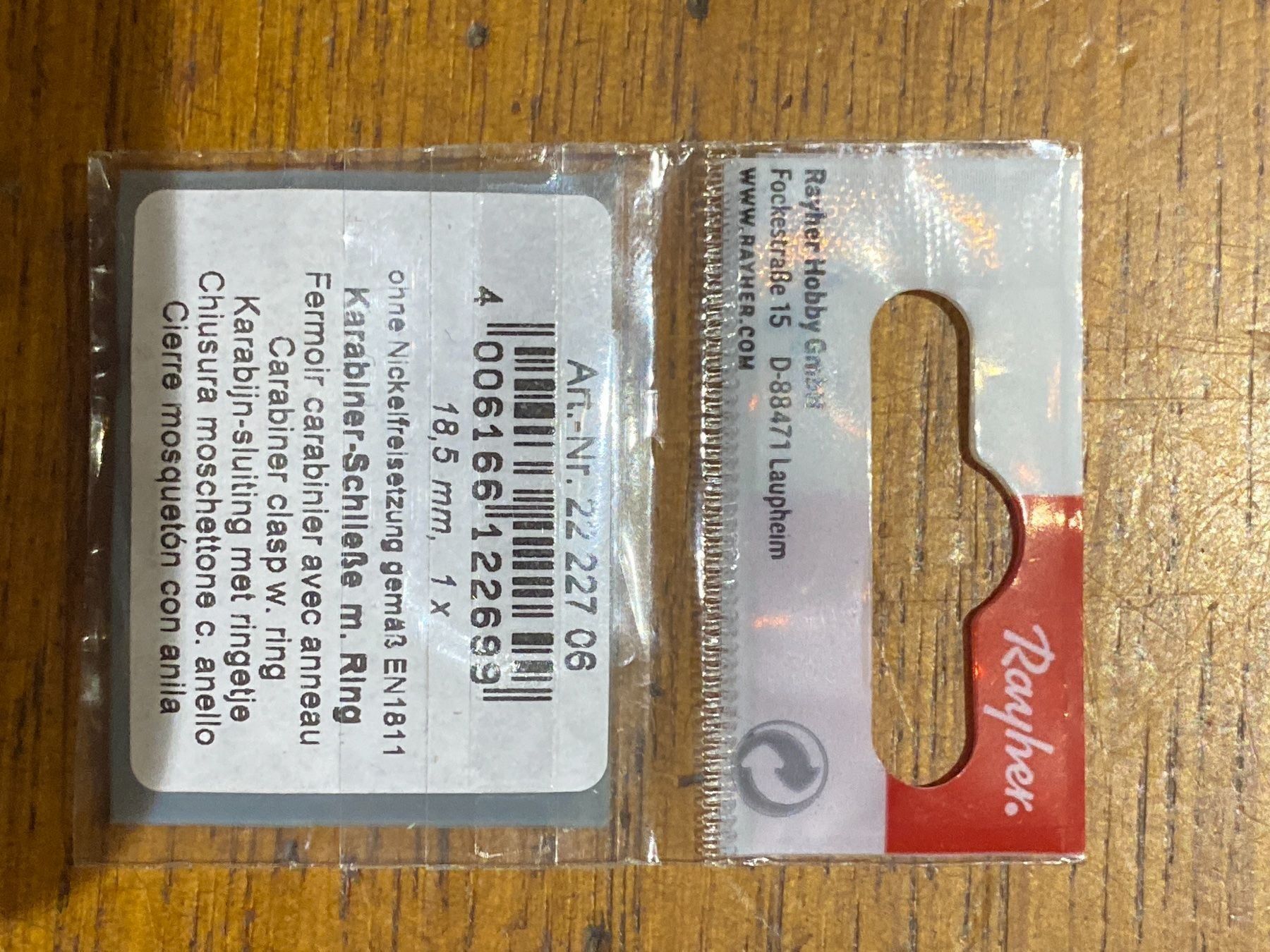 Kit bricolage: Karabiner schliesse fermoir 2222706 – Nuovo e nell'imballaggio originale da Lajoux JU venduto da Briard0 1
