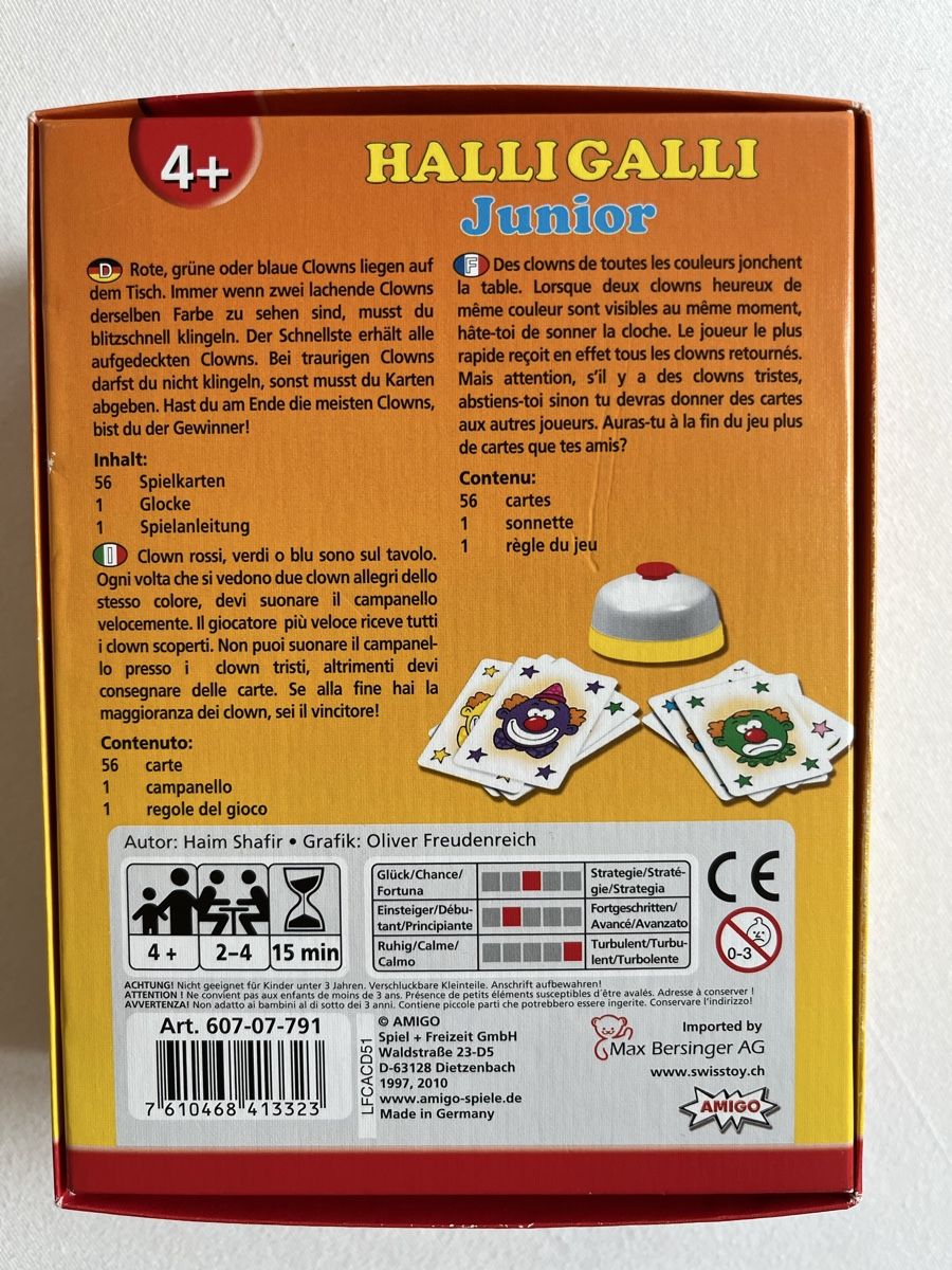 Amigo Giochi: Kinderspiel Halli Galli Junior – Usato da Stäfa venduto da Exclusive0 3