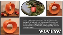 Apfel Skulptur aus Keramik Modell Frutti