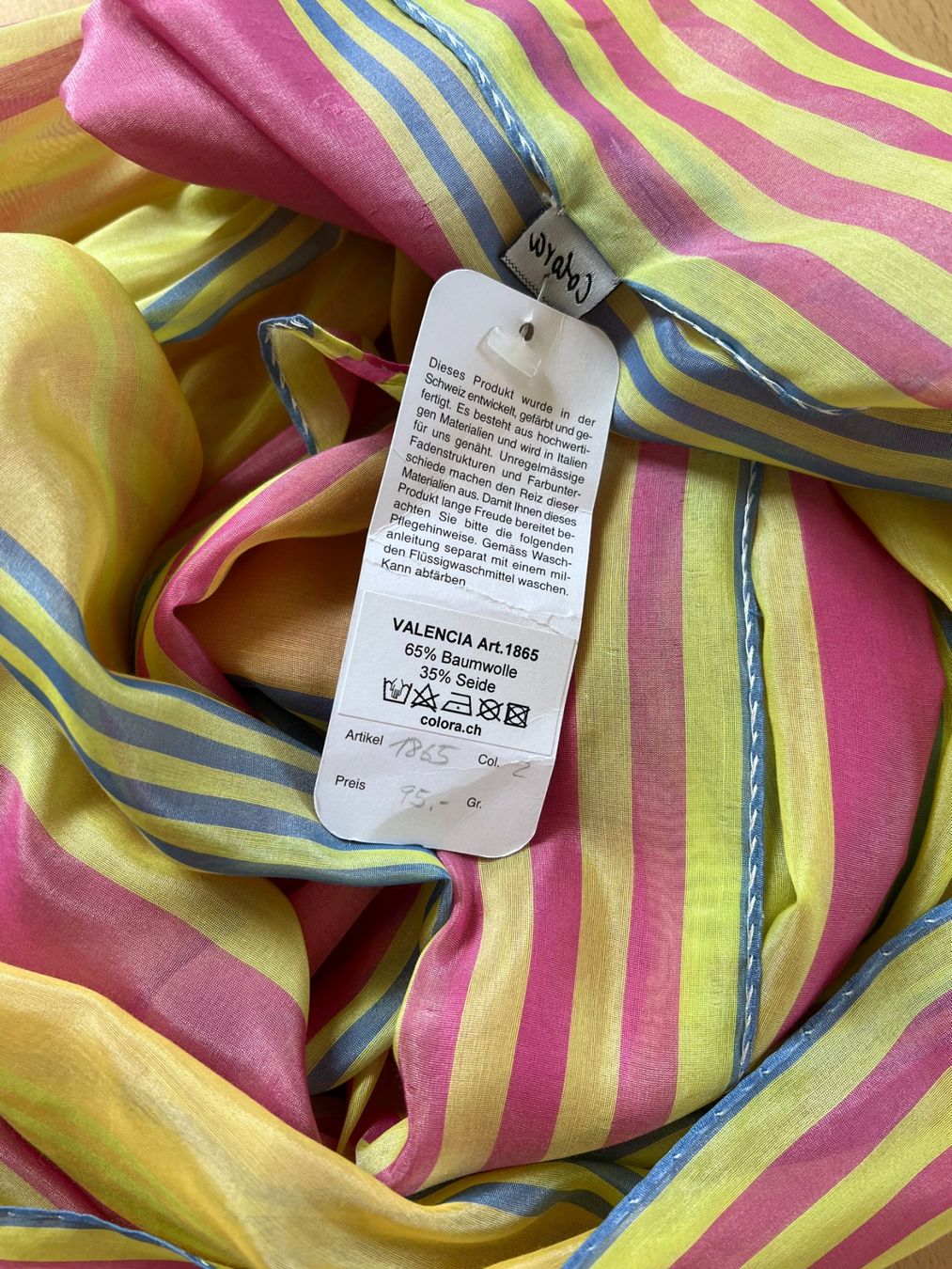 Colora Foulard & Sciarpe: Colora Schal, 35% Seide, NEU – Nuovo e nell'imballaggio originale da Worb venduto da farben20zauber 1