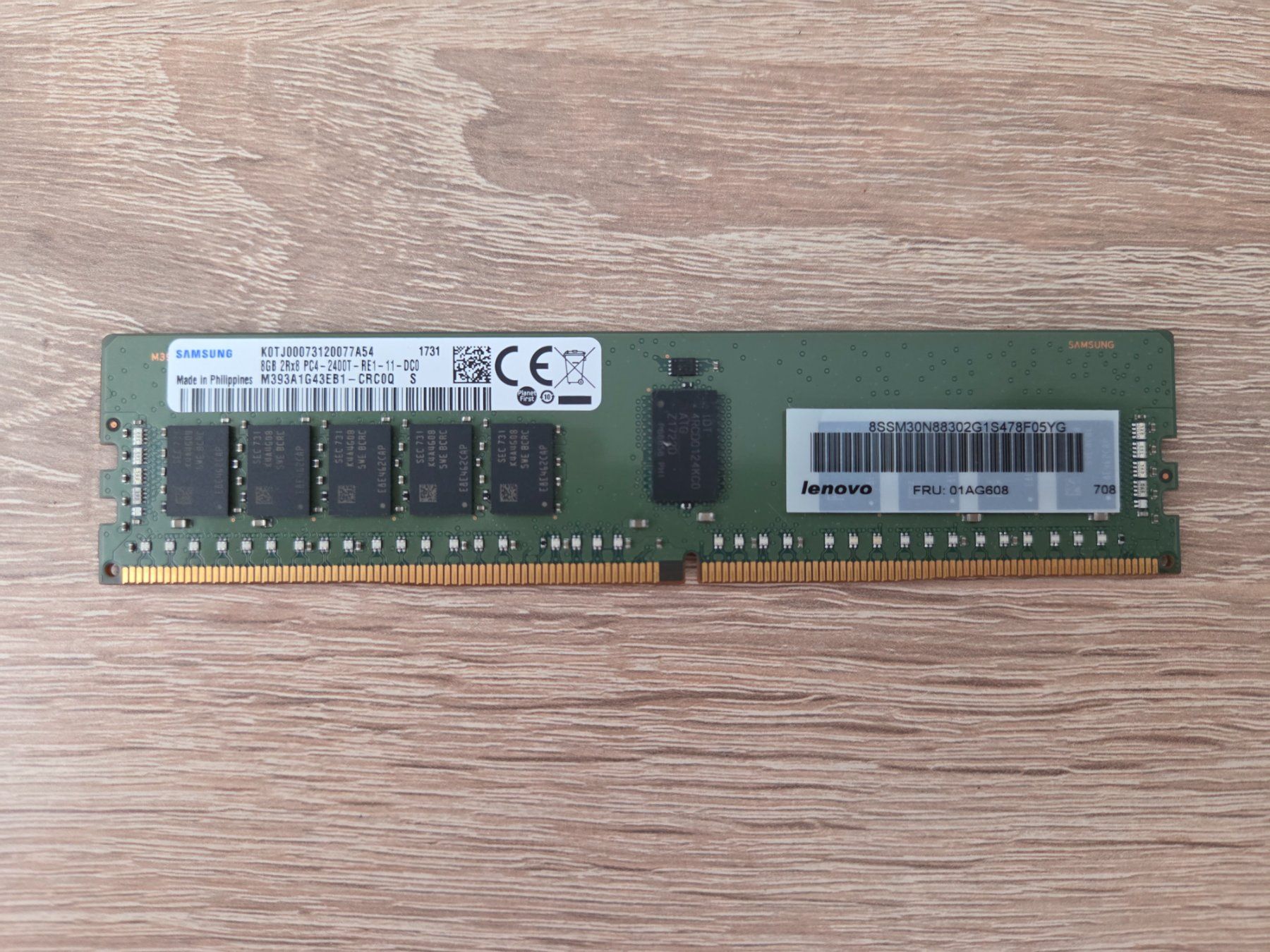 Samsung Memory / RAM: 8Gb DDR4 Samsung ECC Server RAM 2400T - PC – Gebraucht aus Carouge GE von Gasco