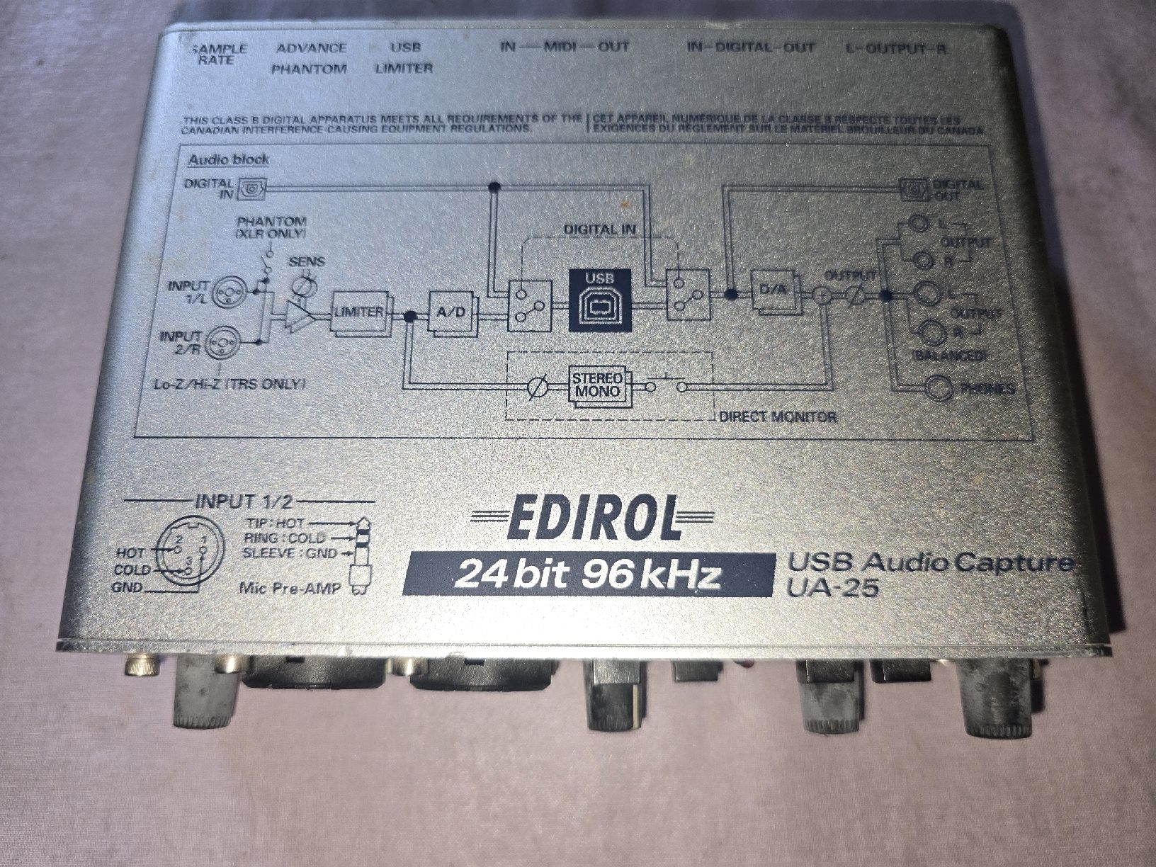 Roland Strumenti musicali: EDIROL 24BIT / 96KHZ VA-25 – Usato da Zürich venduto da Antiquedealer