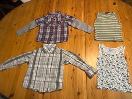 4x Jungen Hemd/Top Set, Grösse 98