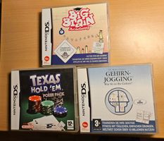 Nintendo DS Spiele Gehirnjogging, Big Brain und Poker ab 1Fr
