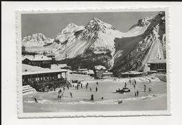 AK 1942 Eisbahn Inner-Arosa ⛄