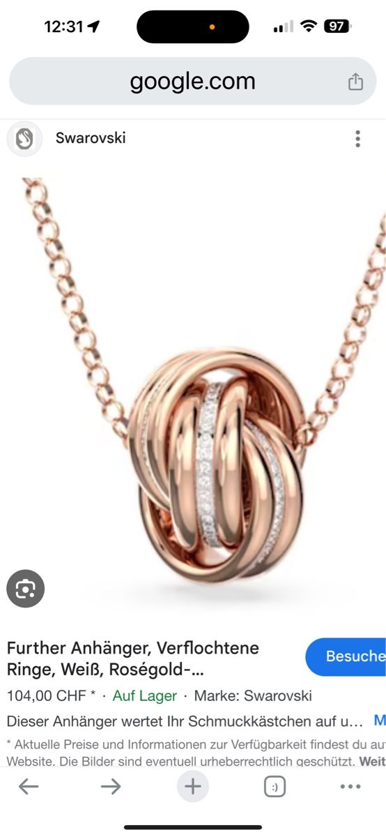 Swarovski Catenine: Swarovski-Kette – Nuovo e nell'imballaggio originale da Vezia venduto da sidu03