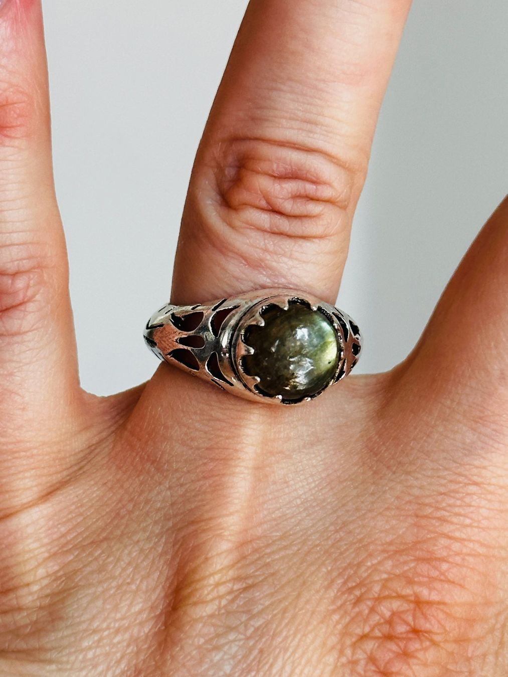 Anelli: Labradorite Gemstone Handmade ring size 57 – Nuovo e nell'imballaggio originale da Genève venduto da AGBERG 6