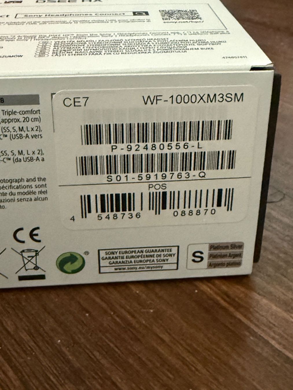 Sony Kopfhörer: SONY WF-1000XM3 Argent – Gebraucht aus Genève von rosebud635 2