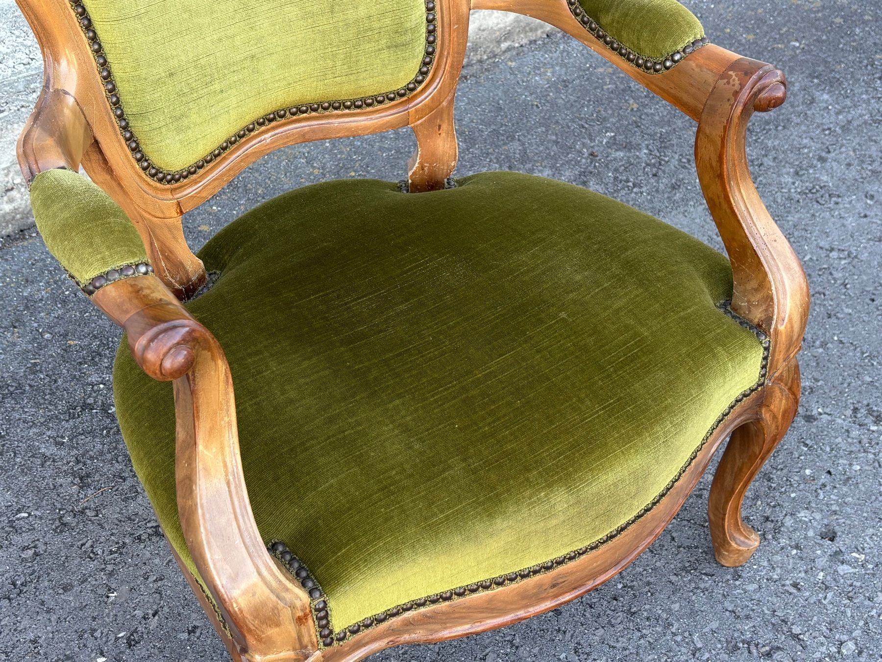 Poltrone: antiker Biedermeier Sessel Armchair mit Polster – Usato da Lüchingen venduto da Eeizo 8