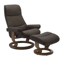 Stressless® View (M) Classic Sessel mit Hocker Leder Batick