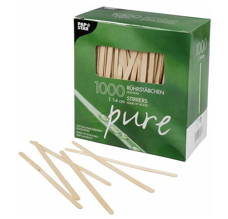 Küchengeräte: Rührstäbchen 1000 Stk. Holz pure 14cm – Gebraucht aus Fällanden von fai_n5tr
