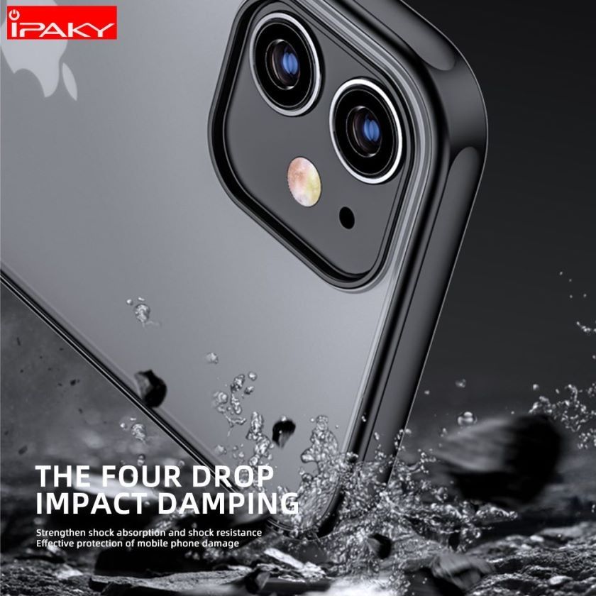 Cover & Protezioni schermo: iPhone 12 mini -Coque silicone IPAKY antichoc Noir – Nuovo e nell'imballaggio originale da Morges venduto da DigiAC 1