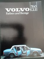 Prospekt Volvo 760 GLE Farben und Bezüge 1982