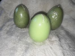 Osterkerzen Eier, 3 Stk, Grün, Neu, Frühlingsdeko, Top!