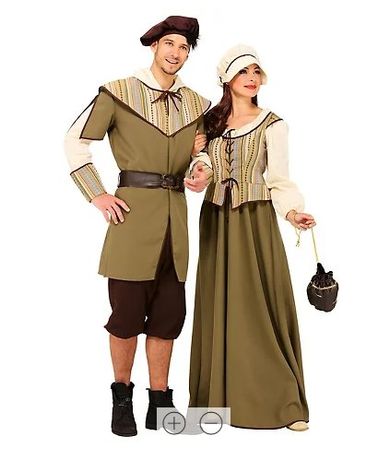Mittelalter Kostüme für Paar