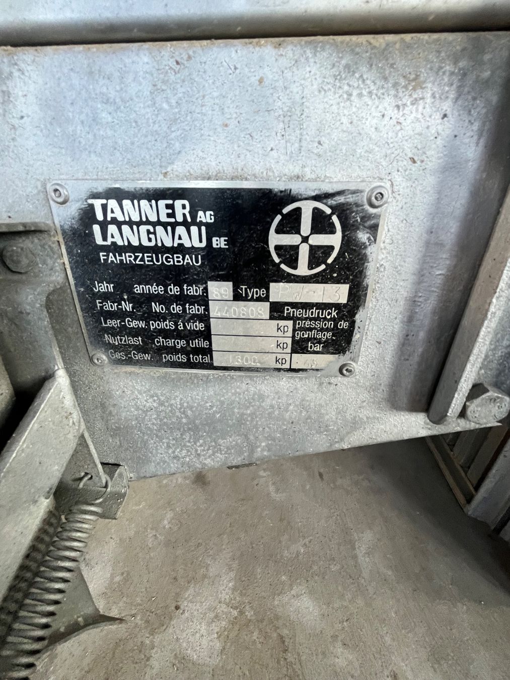 Tanner Anhänger: Autoanhänger Tanner PW-13 – Gebraucht aus Lotzwil von gia_bn2w 4