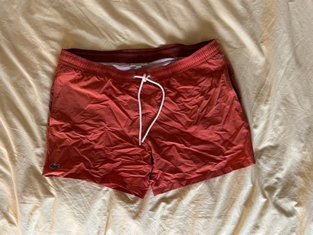 Short de bain rouge Lacoste - Taille L 