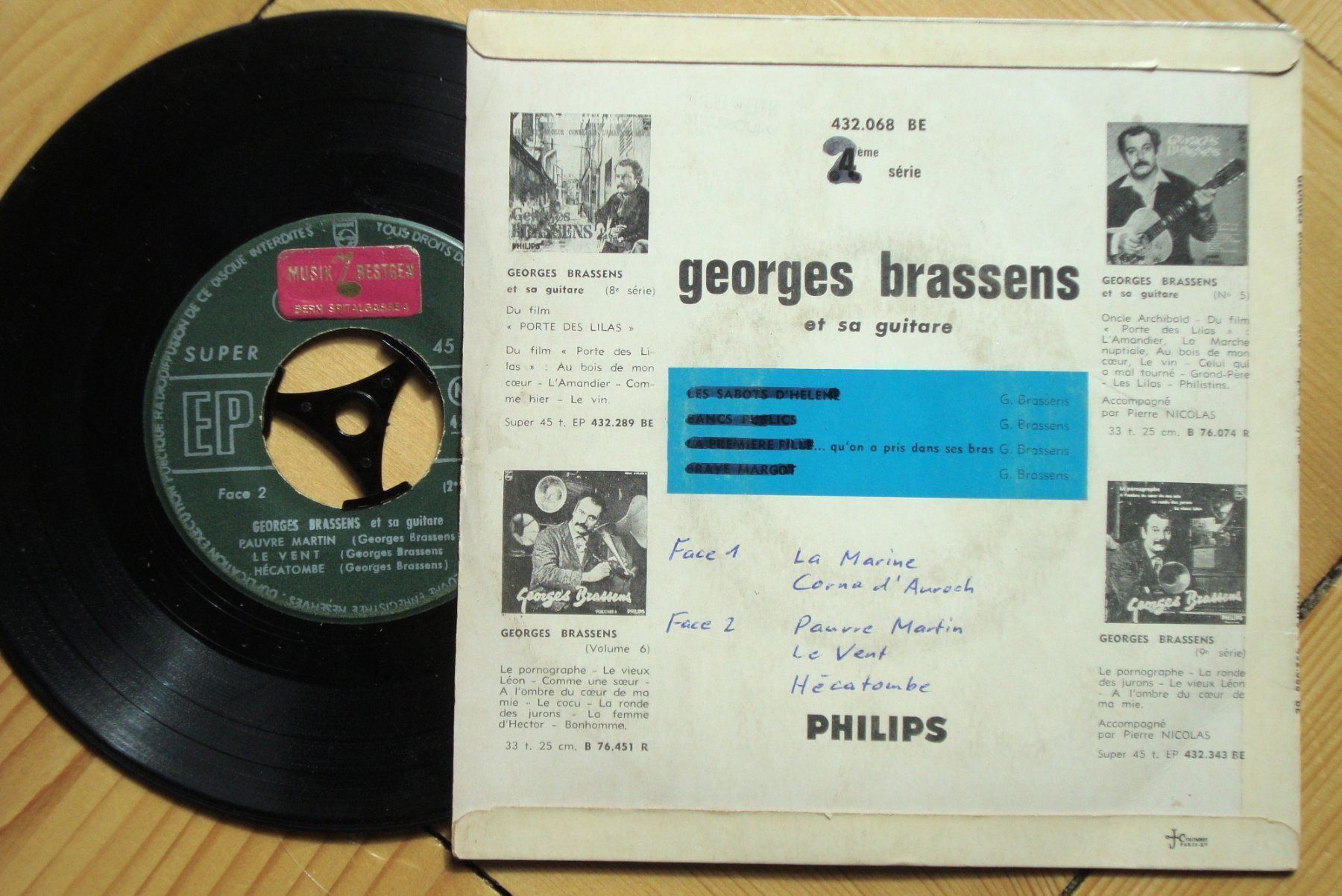 Dischi in vinile: GEORGES BRASSENS - LA MARINE - HÉCATOMBE – Usato da Bern venduto da Uli_10_11 1