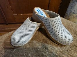 Svensk Fotriktig Trätoffel - Zoggeli Holz Haus Schuhe Gr. 37