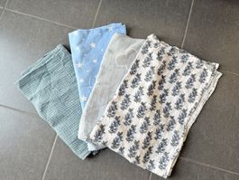 5 Baby Nuscheli / Mulltücher & Moltontuch – weich & vielseit