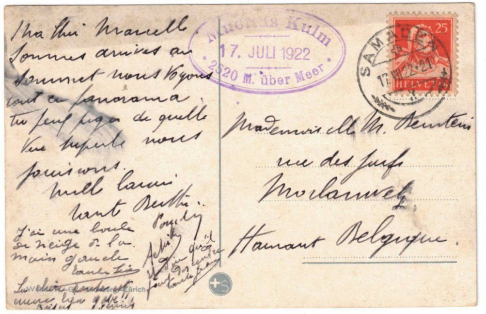 Cartoline postali: St. Moritz - Standseilbahn Muottas Muragl Bergstation – Usato da Binningen venduto da Mountainrider 1