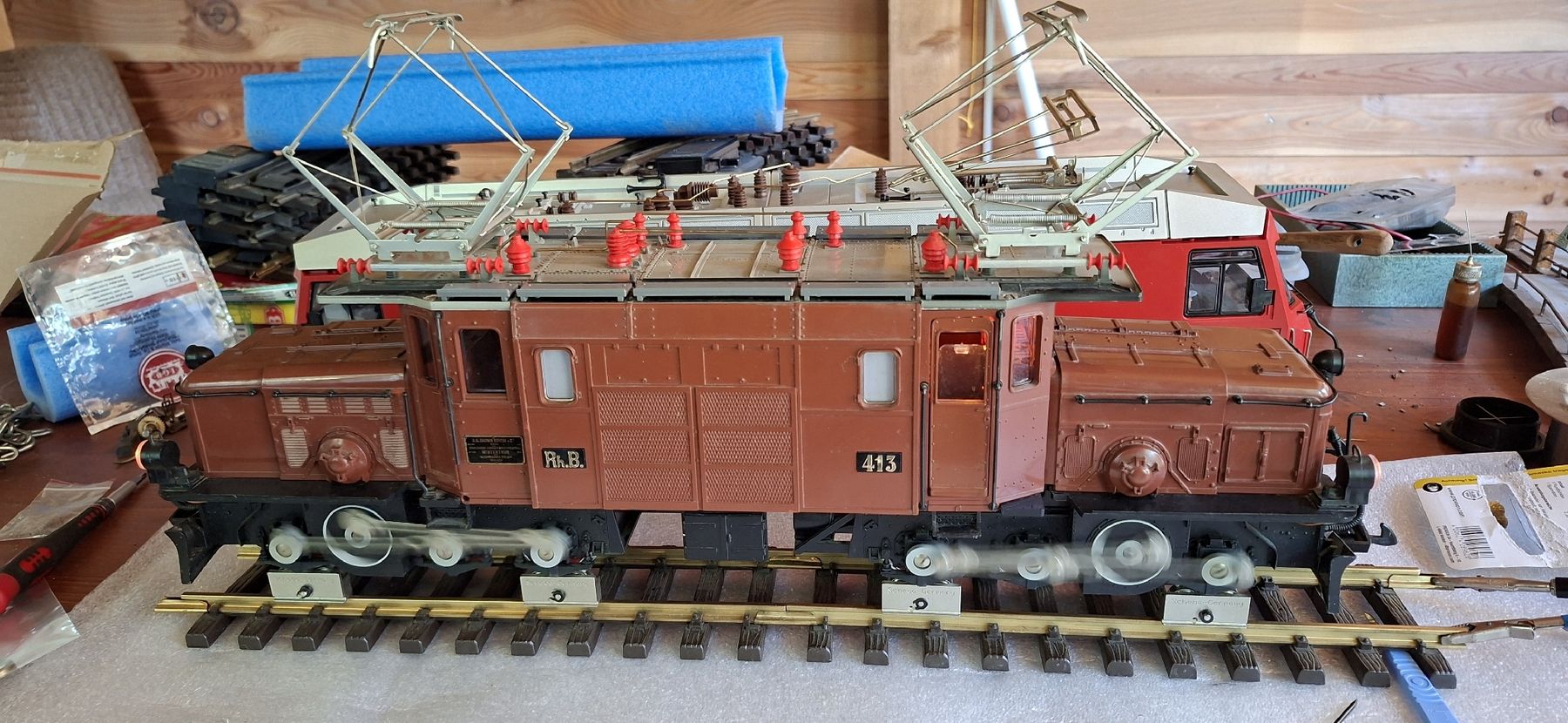 LGB Modellini di ferrovie: LGB RhB Ge 6/6 Kroki – Usato da Münsingen venduto da wd65