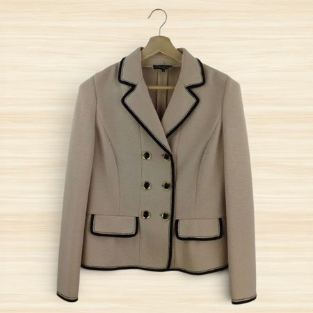 Blazer LUISA SPAGNOLI - 100% Laine Vierge - Taille M - Beige