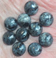Cabochon Set X-677 – 10 Stück Larvikite 10x10mm